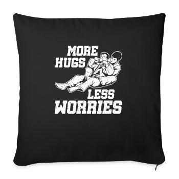 BJJ Jiu-Jitsu Brésilien - Housse de coussin décorative 45 x 45 cm - noir - Devant