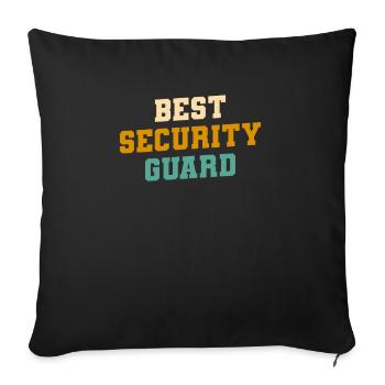 Best Security Guard Law Enforcement Officer - Sofa pillowcase 17,3'' x 17,3'' (45 x 45 cm) - black - Front