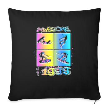Awesome since 1999. Wakeboard Lifestyle - Sofakissenbezug 45 x 45 cm - Schwarz - Vorne