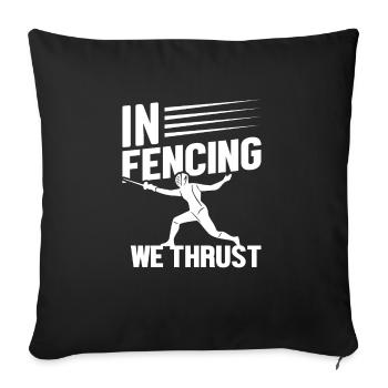Best Team Fencing Life Martial Arts Fencing - Sofa pillowcase 17,3'' x 17,3'' (45 x 45 cm) - black - Front