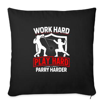 Fencing Lifestyle Martial Arts Sports Best Manscha - Sofa pillowcase 17,3'' x 17,3'' (45 x 45 cm) - black - Front