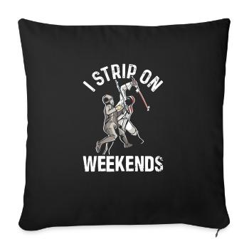 Fencing Sports Martial Arts Best Team Lebensst - Sofa pillowcase 17,3'' x 17,3'' (45 x 45 cm) - black - Front