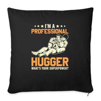 BJJ Jiu-Jitsu Brésilien - Housse de coussin décorative 45 x 45 cm - noir - Devant