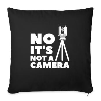 Non, ce n’est pas une caméra Arpenteur-géomètre - Housse de coussin décorative 45 x 45 cm - noir - Devant