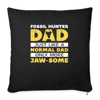 Megalodon Shark Tooth Fossil Collector Gift - Sofa pillowcase 17,3'' x 17,3'' (45 x 45 cm) - black - Front