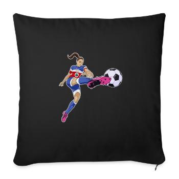 Costa Rica Équipe nationale de football I Football Costa - Housse de coussin décorative 45 x 45 cm - noir - Devant