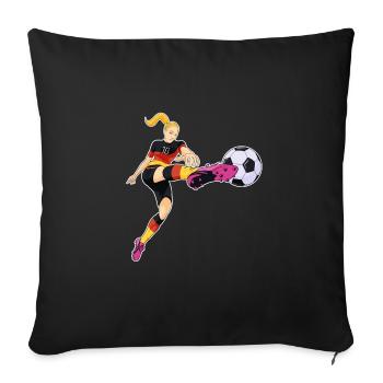 Équipe d’Allemagne de football I Football Allemagne - Housse de coussin décorative 45 x 45 cm - noir - Devant