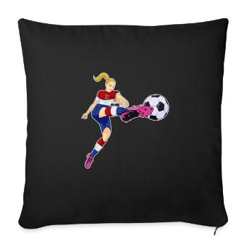 Équipe des Pays-Bas de football I Football Pays-Bas - Housse de coussin décorative 45 x 45 cm - noir - Devant