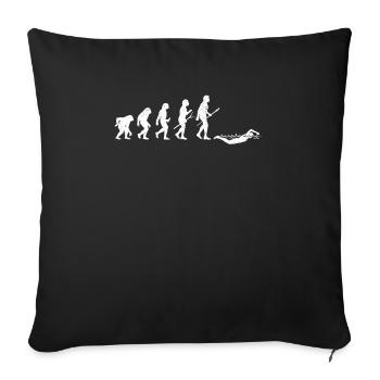 Funny Schwimmer des Mannes Pool Schwimmer Liebhabe - Sofakissenbezug 45 x 45 cm - Schwarz - Vorne