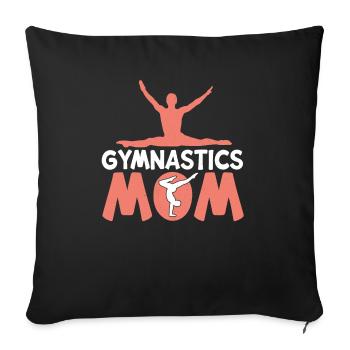 Acrobat Gymnastics Gymnastics Tumbling - Sofa pillowcase 17,3'' x 17,3'' (45 x 45 cm) - black - Front