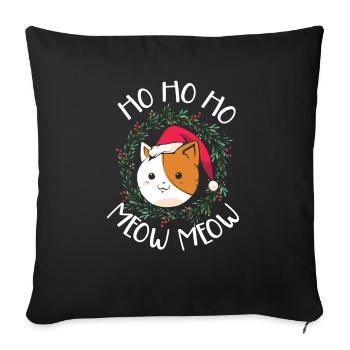 Cat Whisperer Christmas Day Cat Lover Kitty Meow - Sofa pillowcase 17,3'' x 17,3'' (45 x 45 cm) - black - Front