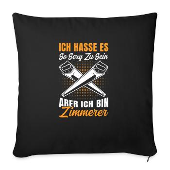 Zimmermann Hasse es so sexy zu sein - Sofakissenbezug 45 x 45 cm - Schwarz - Vorne