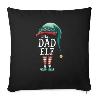The Dad Elf Matching Group christmas - Sofa pillowcase 17,3'' x 17,3'' (45 x 45 cm) - black - Front