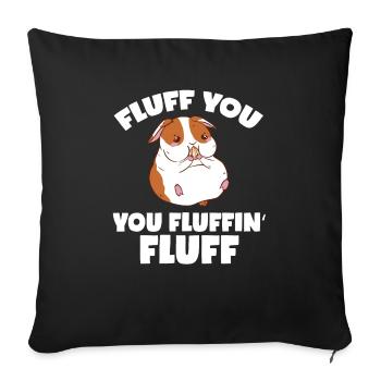 Hamster Cadeau Hamster Lovers - Housse de coussin décorative 45 x 45 cm - noir - Devant