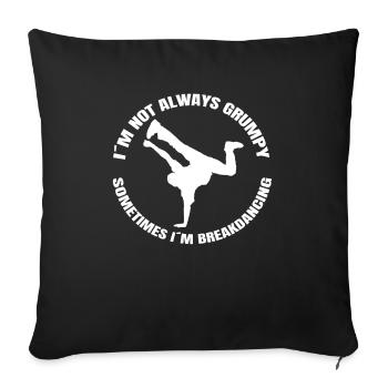 Dancesport Breakdance Gift Dancing Dancers - Sofa pillowcase 17,3'' x 17,3'' (45 x 45 cm) - black - Front