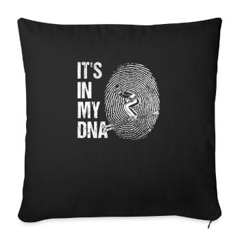 Sports d’hiver amusants Ski alpin - Housse de coussin décorative 45 x 45 cm - noir - Devant