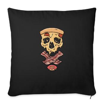 Fast Food Design Hobby Pizza Baker - Sofa pillowcase 17,3'' x 17,3'' (45 x 45 cm) - black - Front