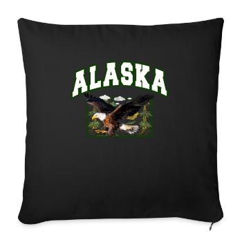 Alaska Gift Enfants Hommes Femmes USA Nature Crème glacée - Housse de coussin décorative 45 x 45 cm - noir - Devant