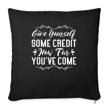 Anxiety Depression Mental Health - Sofa pillowcase 17,3'' x 17,3'' (45 x 45 cm) - black - Front