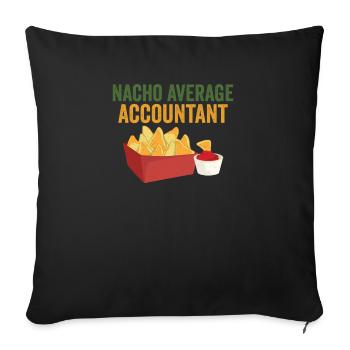 Accounting Humor Funny Hilarious Accountant CPA - Sofa pillowcase 17,3'' x 17,3'' (45 x 45 cm) - black - Front