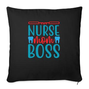NURSE Nurse - Sofa pillowcase 17,3'' x 17,3'' (45 x 45 cm) - black - Front