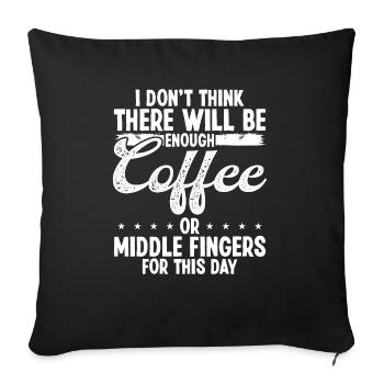 Funny Humor for Work Co Worker Job Sarcasm for Men - Sofakissenbezug 45 x 45 cm - Schwarz - Vorne