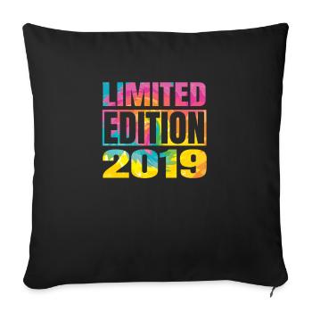 Graffiti édition limitée 2019 - Housse de coussin décorative 45 x 45 cm - noir - Devant