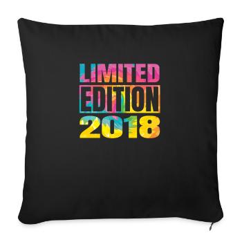 Limited Edition 2018 Graffiti - Sofakissenbezug 45 x 45 cm - Schwarz - Vorne