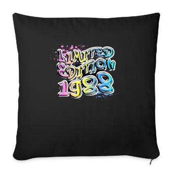 Limited Edition 1988 Graffiti - Sofa pillowcase 17,3'' x 17,3'' (45 x 45 cm) - black - Front
