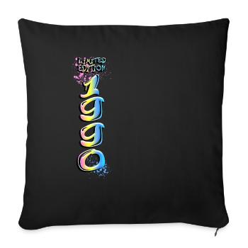 Limited Edition 1990 Graffiti - Sofa pillowcase 17,3'' x 17,3'' (45 x 45 cm) - black - Front