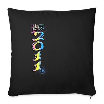 Limited Edition 2011 Graffiti - Sofa pillowcase 17,3'' x 17,3'' (45 x 45 cm) - black - Front