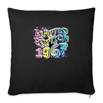 Édition limitée 1967 Graffiti - Housse de coussin décorative 45 x 45 cm - noir - Devant