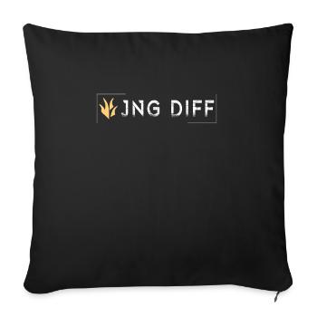 jng diff tilter tilted gaming - Sofa pillowcase 17,3'' x 17,3'' (45 x 45 cm) - black - Front