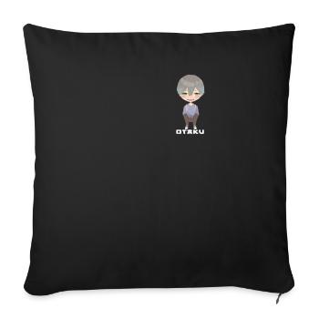 Otaku Anime Garçon - Housse de coussin décorative 45 x 45 cm - noir - Devant