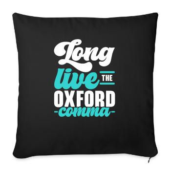 Grammar Police English Writing Teacher Apostrophe - Sofa pillowcase 17,3'' x 17,3'' (45 x 45 cm) - black - Front