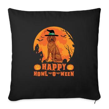 Redbone Coonhound Dog Gift - Sofa pillowcase 17,3'' x 17,3'' (45 x 45 cm) - black - Front