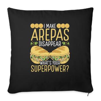 Arepas Lover Make Arepa Hispanic Heritage Month - Sofa pillowcase 17,3'' x 17,3'' (45 x 45 cm) - black - Front