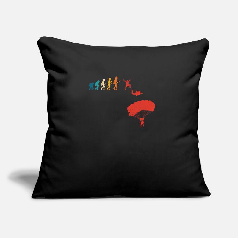 Skydiving Human Evolution Sofa pillowcase 17,3'' x 17,3'' (45 x 45 cm)
