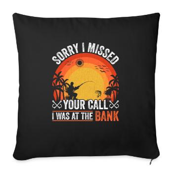 Drôle de dire Citation sarcastique Lif ironique - Housse de coussin décorative 45 x 45 cm - noir - Devant