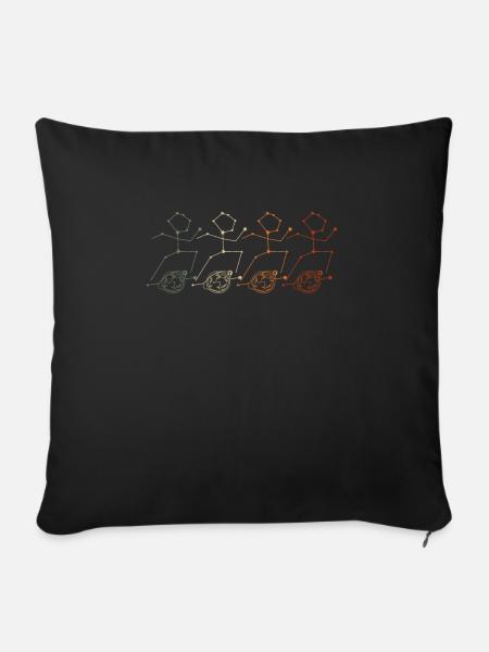 Onewheel Shirt Geschenk - Sofakissenbezug 45 x 45 cm - Schwarz
