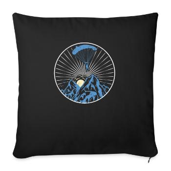 Cool Funny Skydiving Lover Skydiver - Sofa pillowcase 17,3'' x 17,3'' (45 x 45 cm) - black - Front