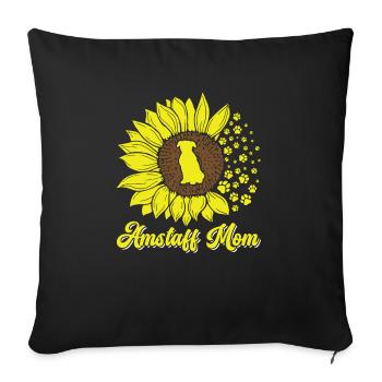 American Staffordshire Bull Terrier Staffy Dog - Sofa pillowcase 17,3'' x 17,3'' (45 x 45 cm) - black - Front