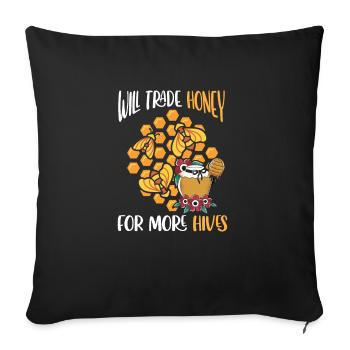 Will Trade Money For More Hives Shirt Gift - Sofa pillowcase 17,3'' x 17,3'' (45 x 45 cm) - black - Front