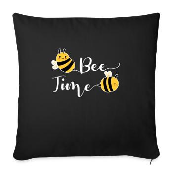 Bee Time Beekeeper Shirt Gift - Sofa pillowcase 17,3'' x 17,3'' (45 x 45 cm) - black - Front