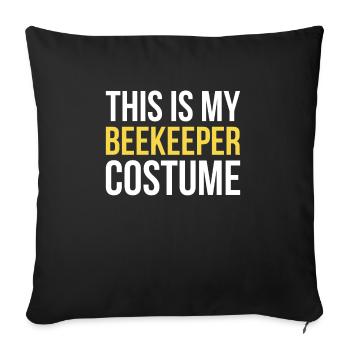 This Is My Beekeeper Costume Shirt Gift - Sofa pillowcase 17,3'' x 17,3'' (45 x 45 cm) - black - Front
