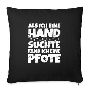 Hund Rüde Depression Hundebesitzer Hundeliebe - Sofakissenbezug 45 x 45 cm - Schwarz - Vorne