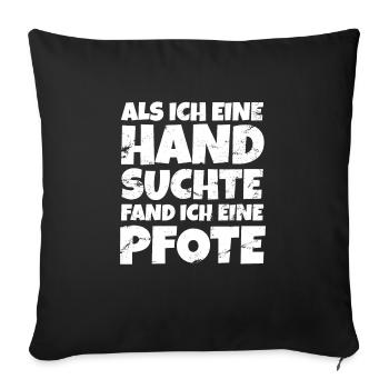 Hund Rüde Depression Hundebesitzer Hundeliebe - Sofakissenbezug 45 x 45 cm - Schwarz - Vorne