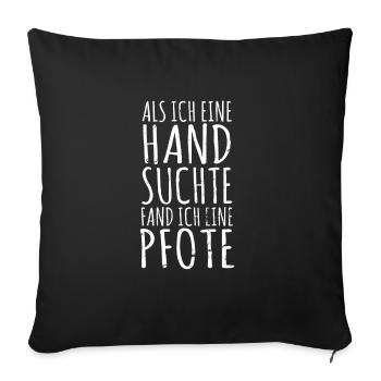 Hund Rüde Depression Hundebesitzer Hundeliebe - Sofakissenbezug 45 x 45 cm - Schwarz - Vorne