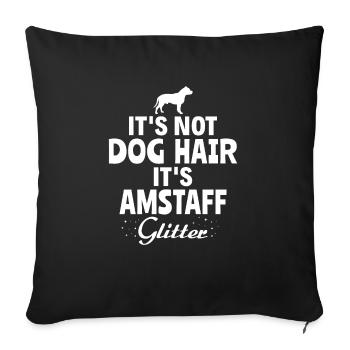 American Staffordshire Bull Terrier Staffy Dog - Sofa pillowcase 17,3'' x 17,3'' (45 x 45 cm) - black - Front