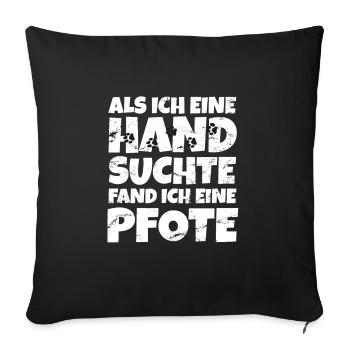 Hund Rüde Depression Hundebesitzer Hundeliebe - Sofakissenbezug 45 x 45 cm - Schwarz - Vorne